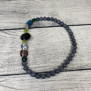 Handmade Blue Sponge Coral Beads Necklace